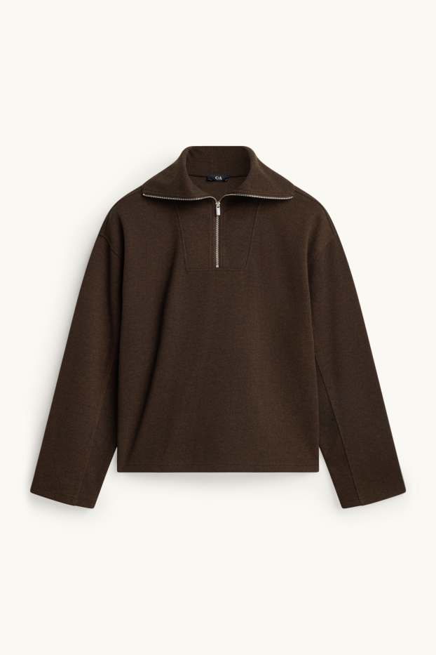 Damen - Sweatshirt - braun