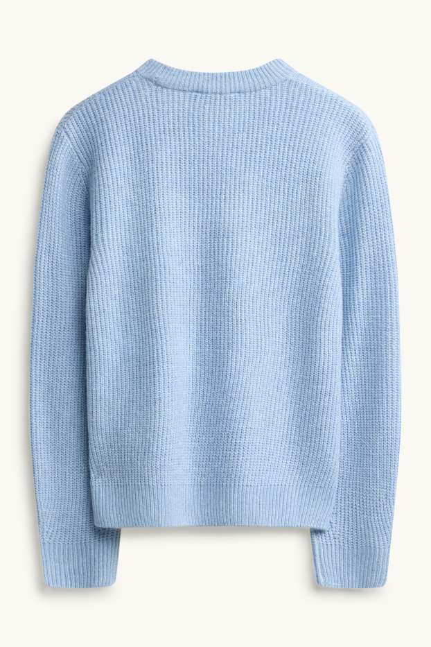Kinder Mädchen - Pullover - hellblau