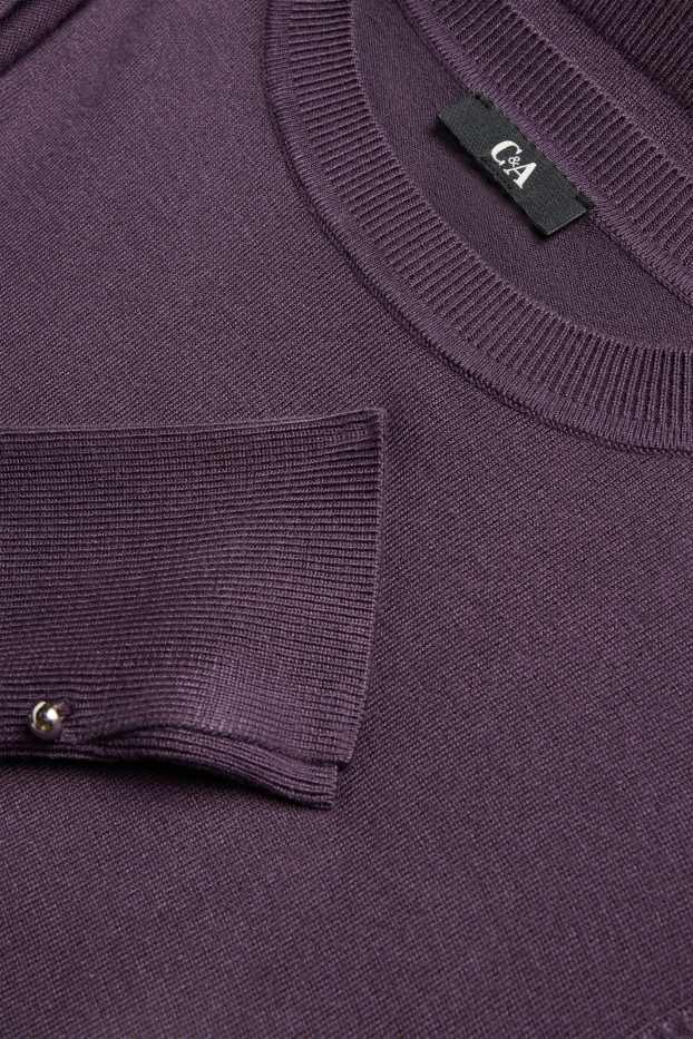 Damen - Feinstrick-Pullover - lila