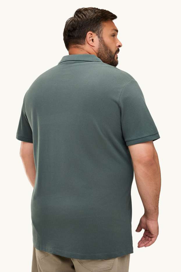 Herren - Poloshirt - Regular Fit - dunkelgrün