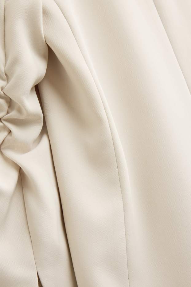 Women - Long blazer - regular fit - creme