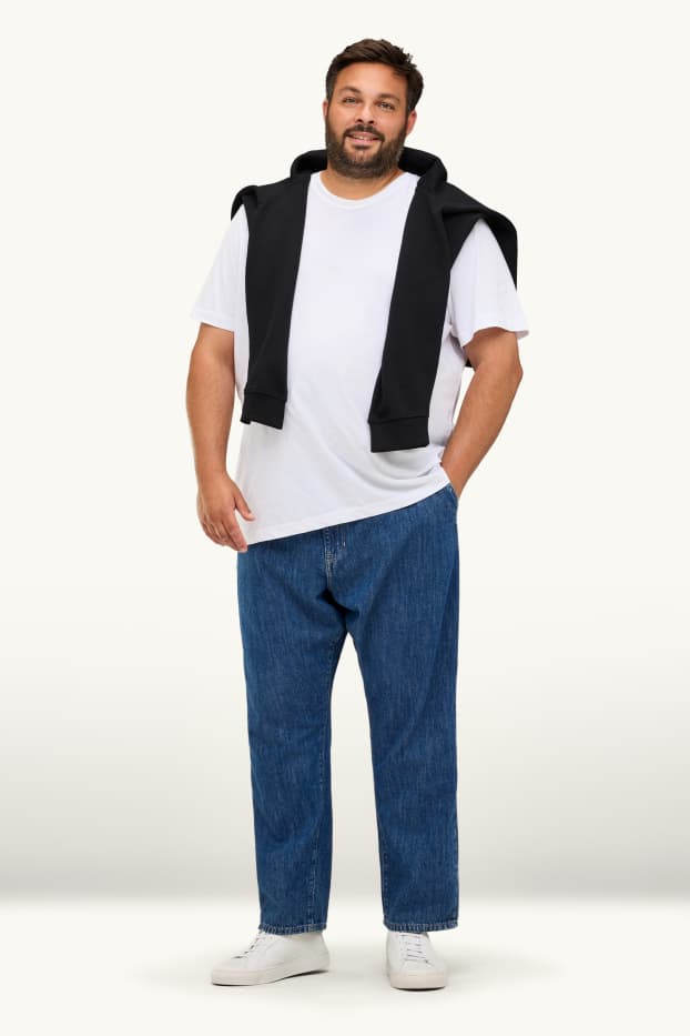 Pánské - Relaxed jeans - džíny - modré