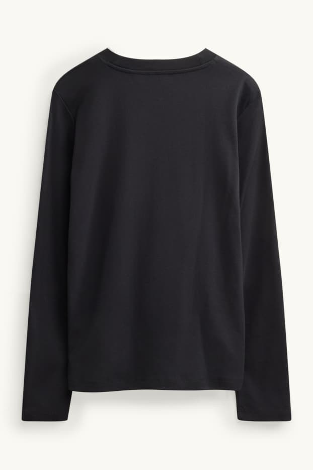 Dames - Longsleeve - regular fit - zwart