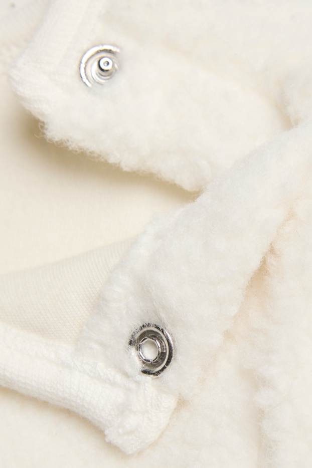Bébés filles - Mickey Mouse - ensemble de Noël bébé - doublé de peluche - rouge / blanc