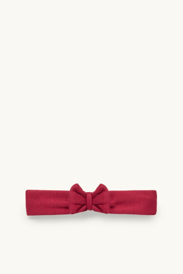 Bébés filles - Mickey Mouse - ensemble de Noël bébé - doublé de peluche - rouge / blanc