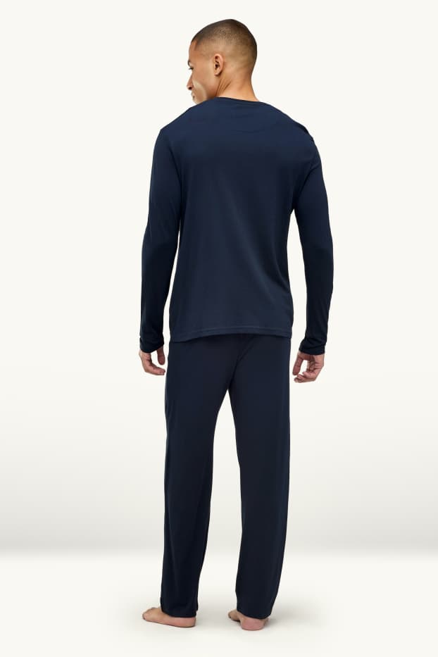 Herren - Pyjama - dunkelblau