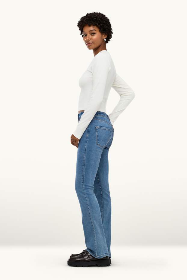 Femmes - Bootcut jean - mid waist - jean bleu