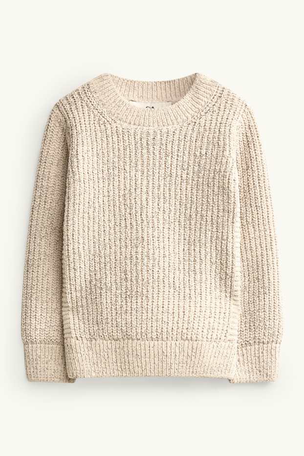 Enfants garçons - Pull - texturé - beige