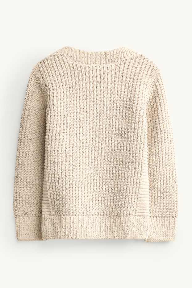 Enfants garçons - Pull - texturé - beige