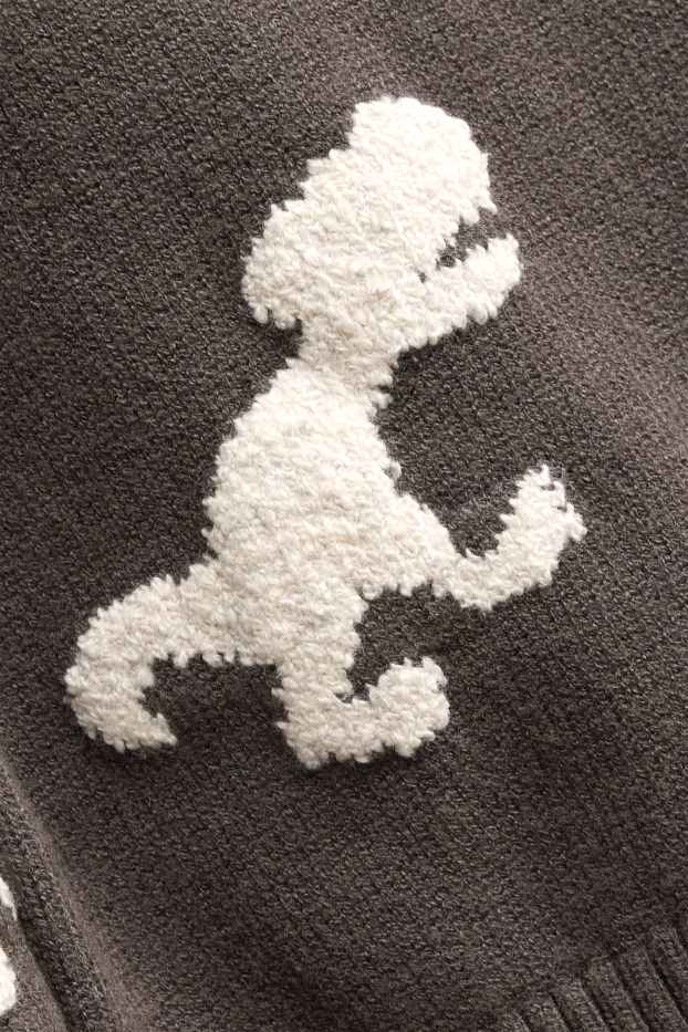 Children Boys - Dino - jumper - dark gray / white