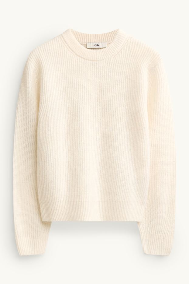 Kinder Mädchen - Pullover - cremeweiss