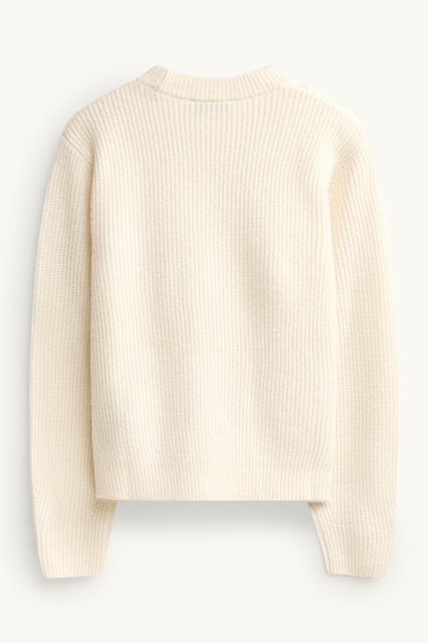 Kinder Mädchen - Pullover - cremeweiss