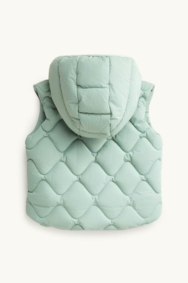 Bebés niños - Bebé - chaleco acolchado con capucha - hidrófugo - verde