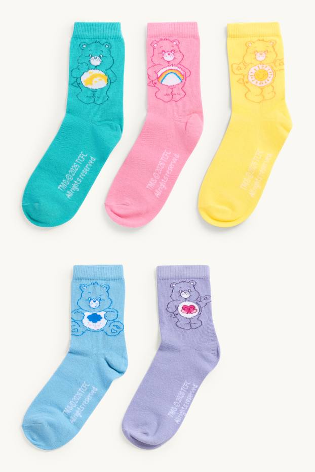 Enfants filles - Chaussettes de sport - bleu  / rose