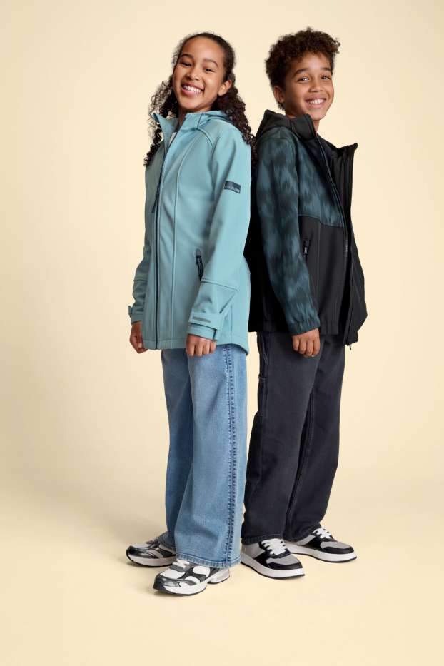 Děti - dívky - Wide leg jeans - džíny - modré