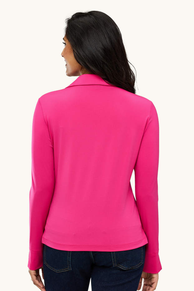 Femmes - Chemisier en jersey - rose