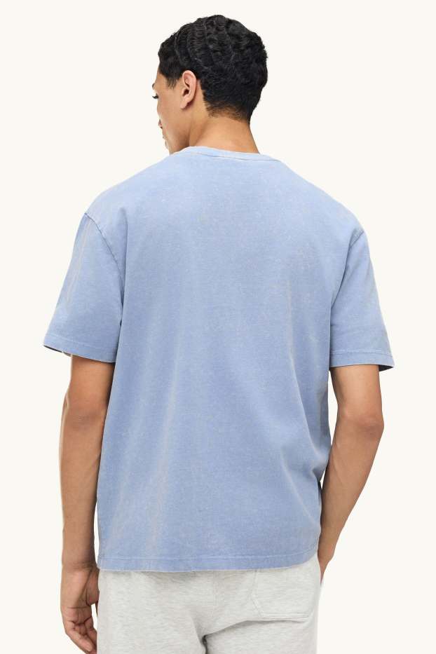 Men - T-shirt - relaxed fit - light blue