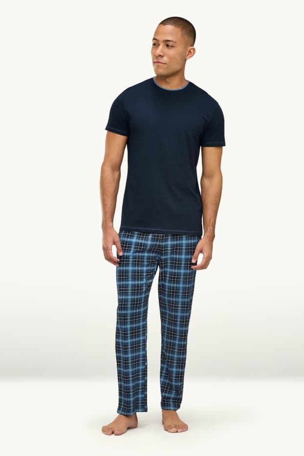 Hommes - Pyjama - bleu