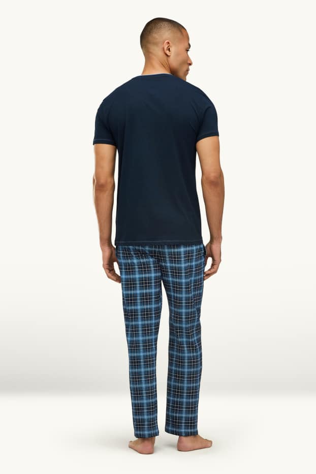 Hommes - Pyjama - bleu