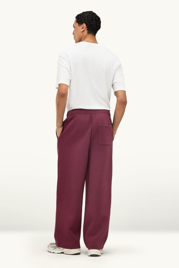 Bărbați - Pantaloni de trening - bordo