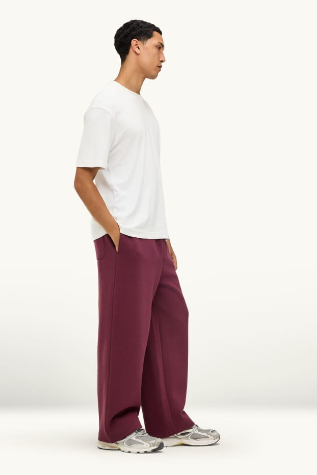 Bărbați - Pantaloni de trening - bordo