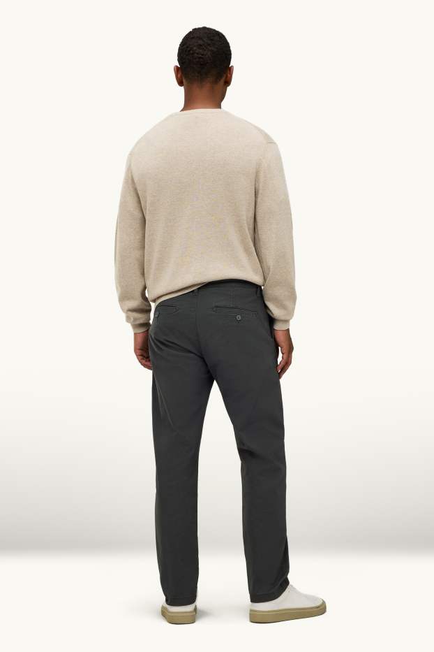 Heren - Chino - regular fit - grijs
