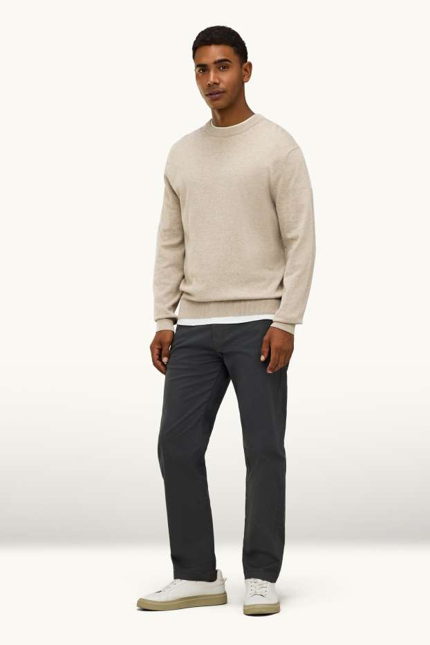 Heren - Chino - regular fit - grijs