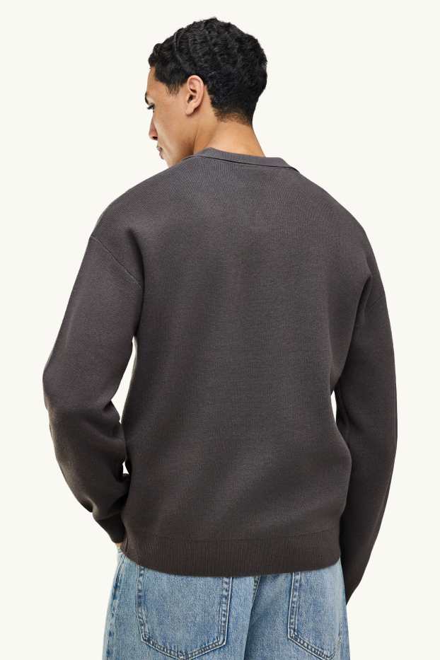 Hommes - Pull - gris foncé