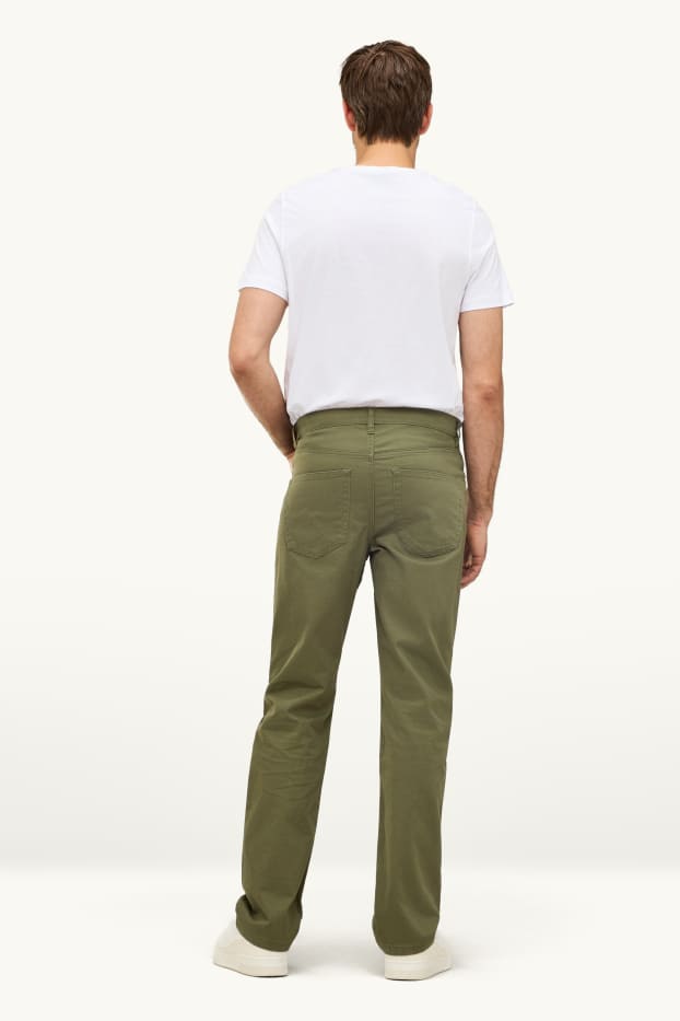 Men - Trousers - straight fit - dark green