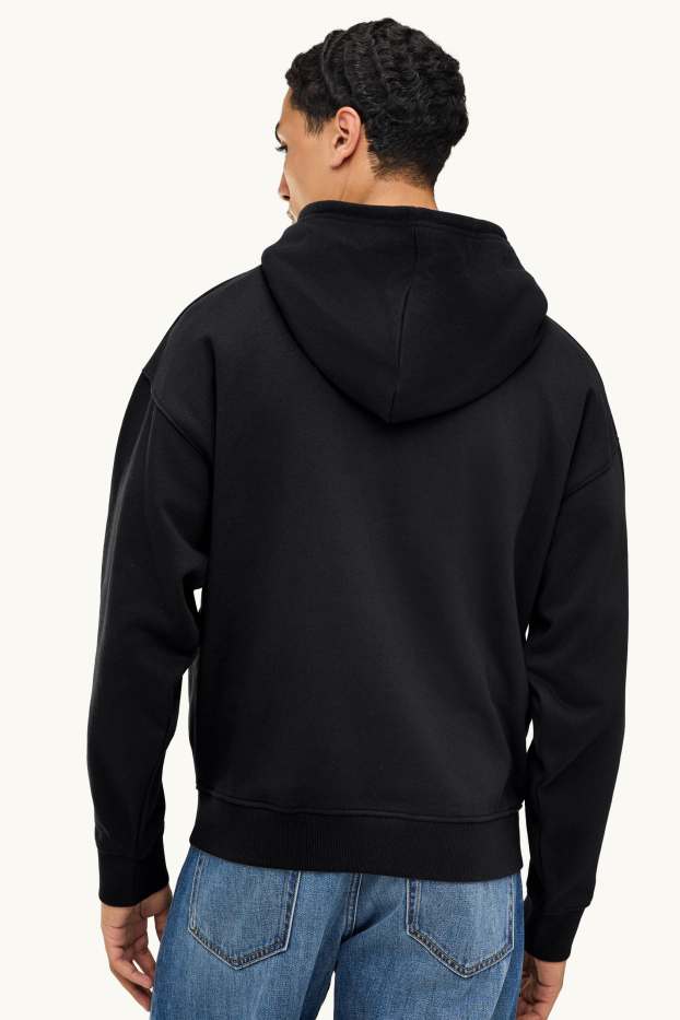 Herren - Oversized-Hoodie - schwarz