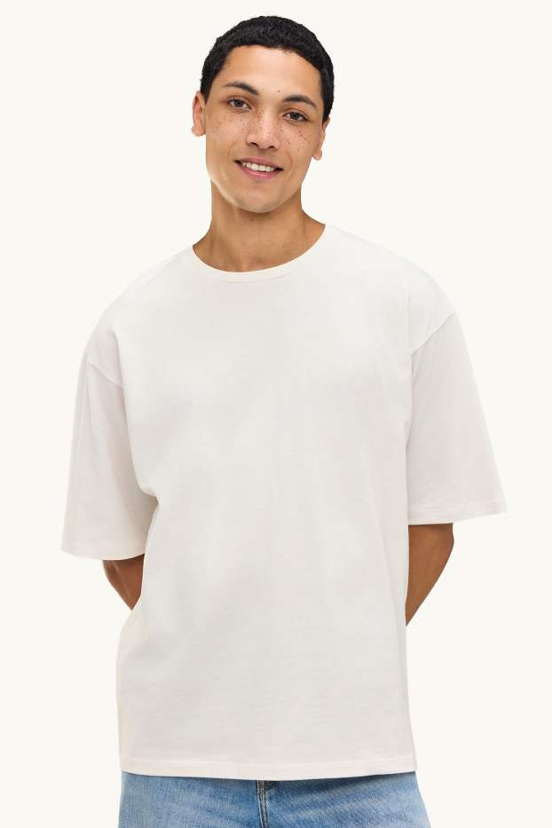 Herren - T-Shirt - Oversized - weiss