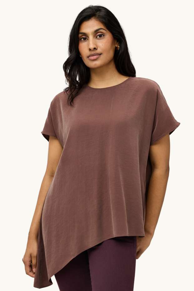 Damen - Bluse - braun