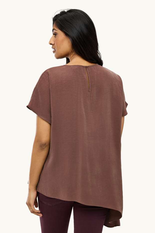 Damen - Bluse - braun