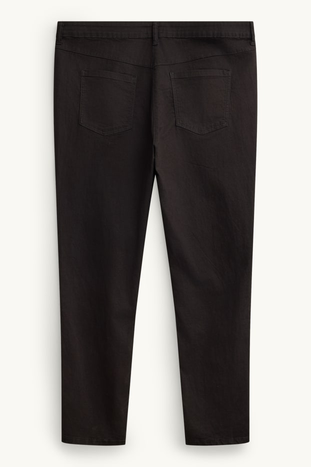 Donna - Slim jeans - vita media - nero