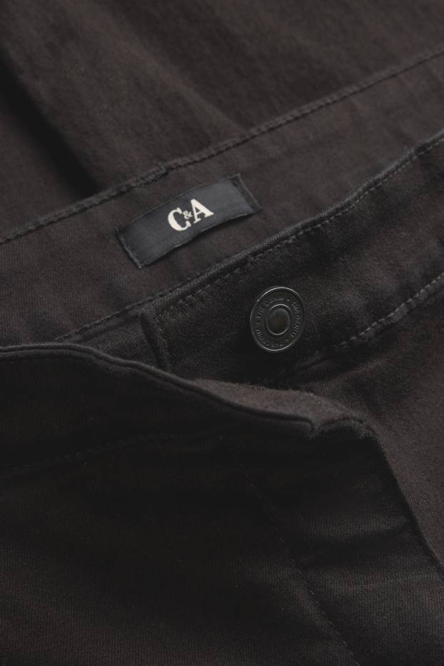 Donna - Slim jeans - vita media - nero