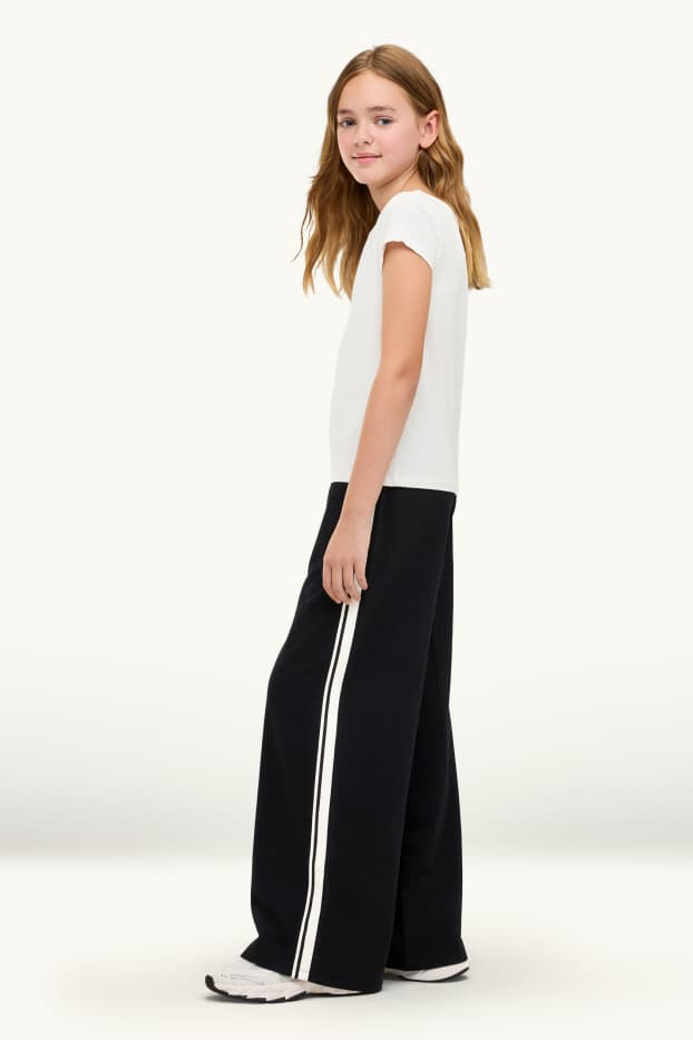 Children Girls - Joggers - black