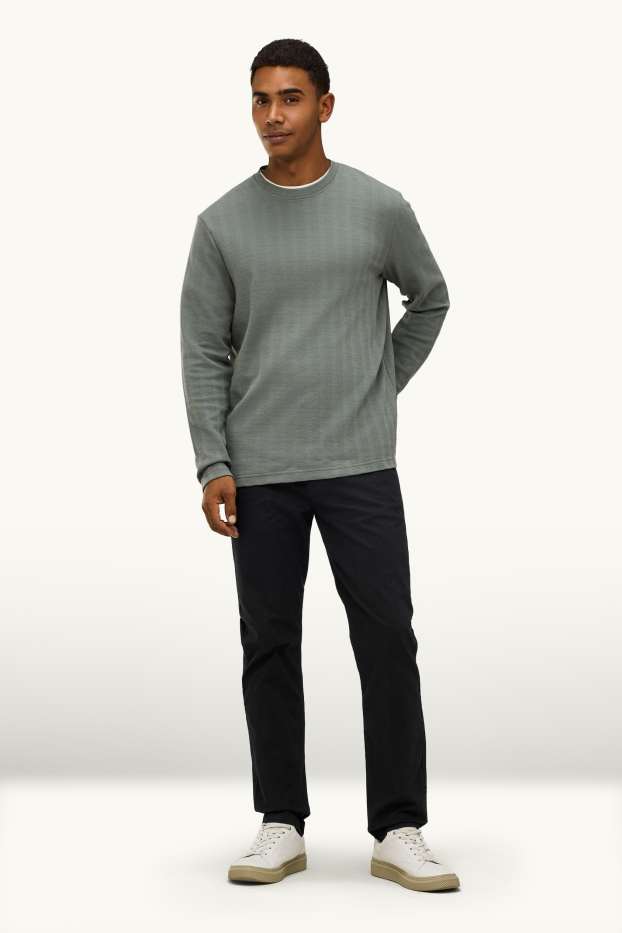 Hommes - Chino - slim fit - noir