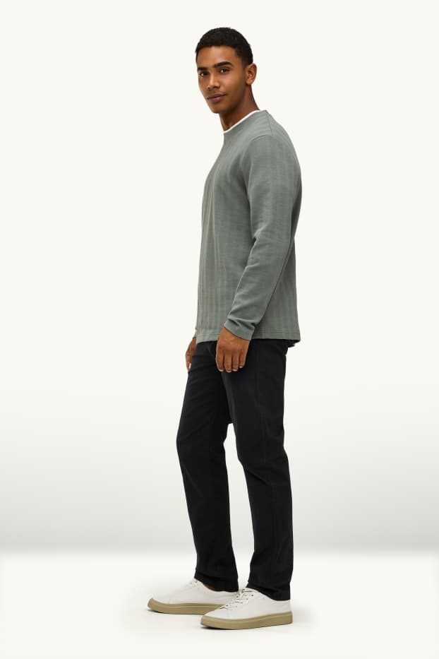 Hommes - Chino - slim fit - noir