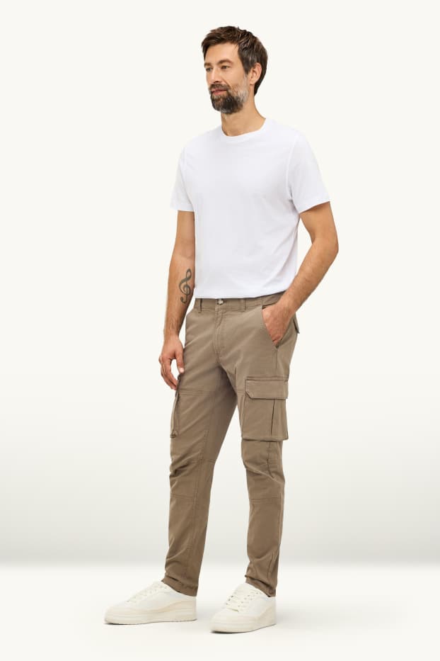 Herren - Cargohose - hellbraun