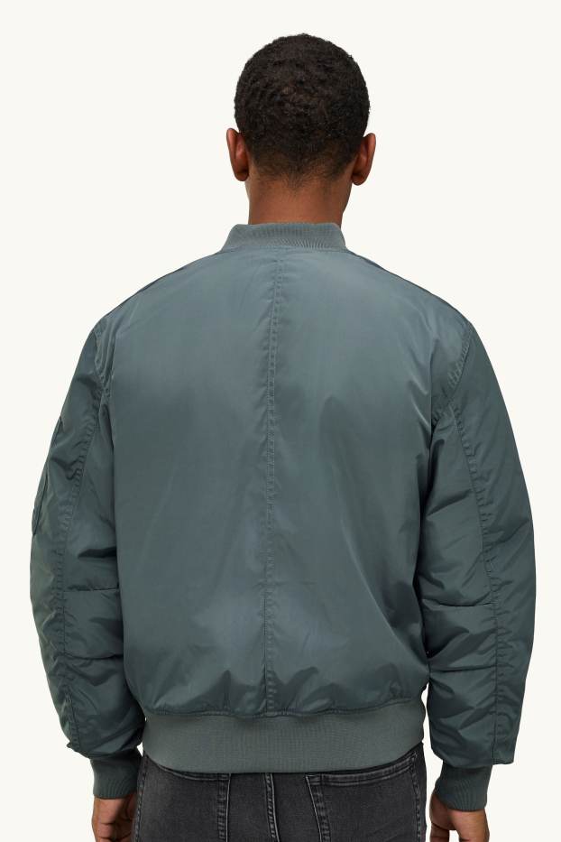 Men - Bomber jacket - lined - khaki