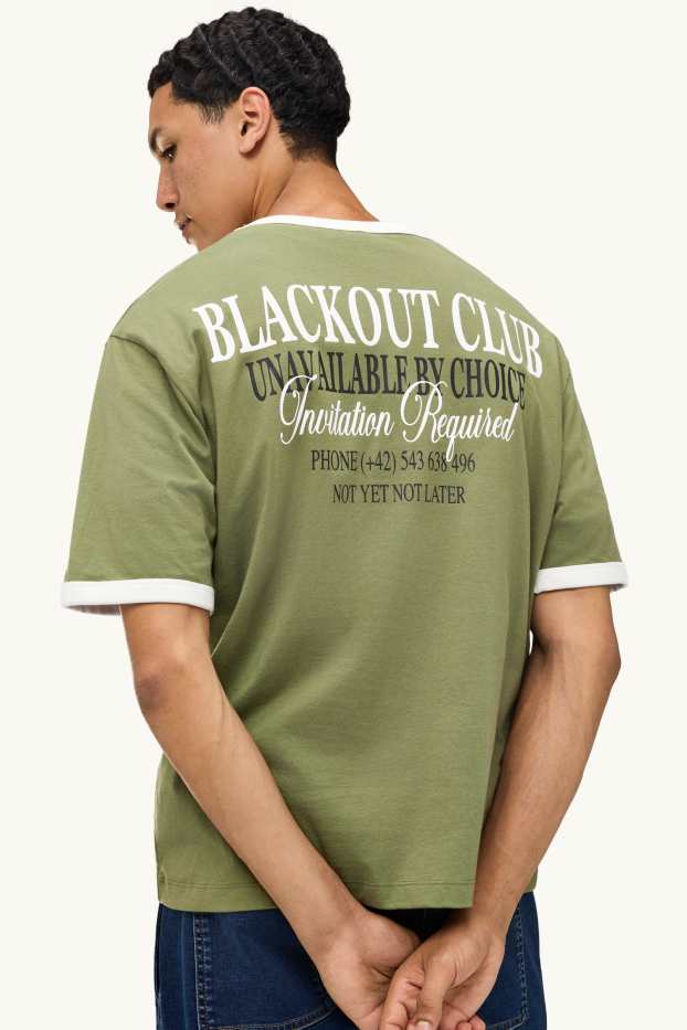 Herren - T-Shirt - Relaxed Fit - grün