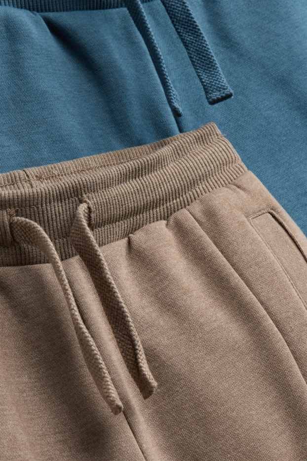 Copii - Băieți - Multipack 2 perechi - pantaloni de trening - bej / albastru