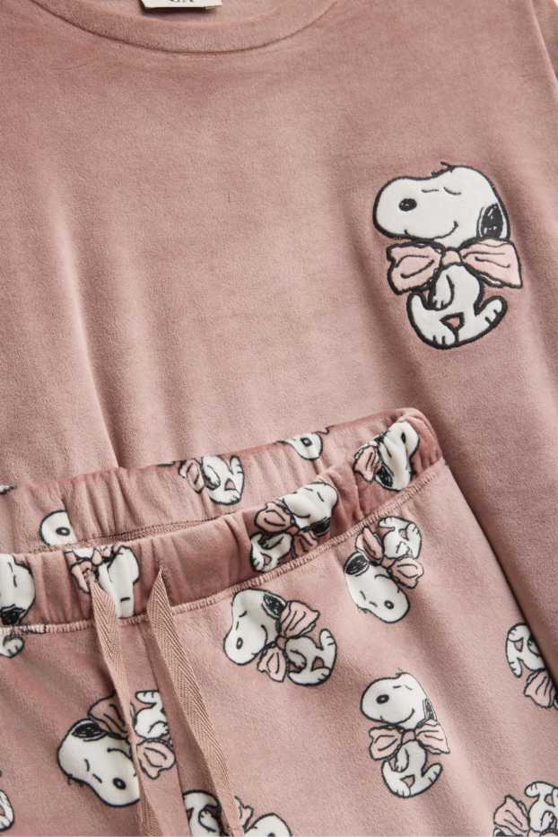 Dames - Pyjama - Snoopy - donker rose