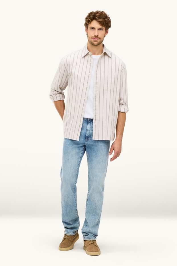 Herren - Straight Jeans - LYCRA® - helljeansblau