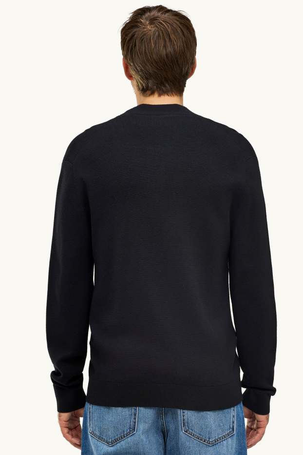 Hommes - Gilet en maille - noir