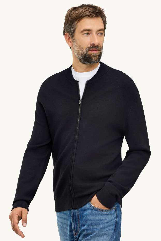 Hommes - Gilet en maille - noir