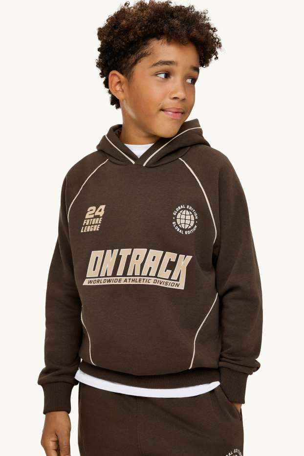 Bambini - Felpa con cappuccio - marrone scuro