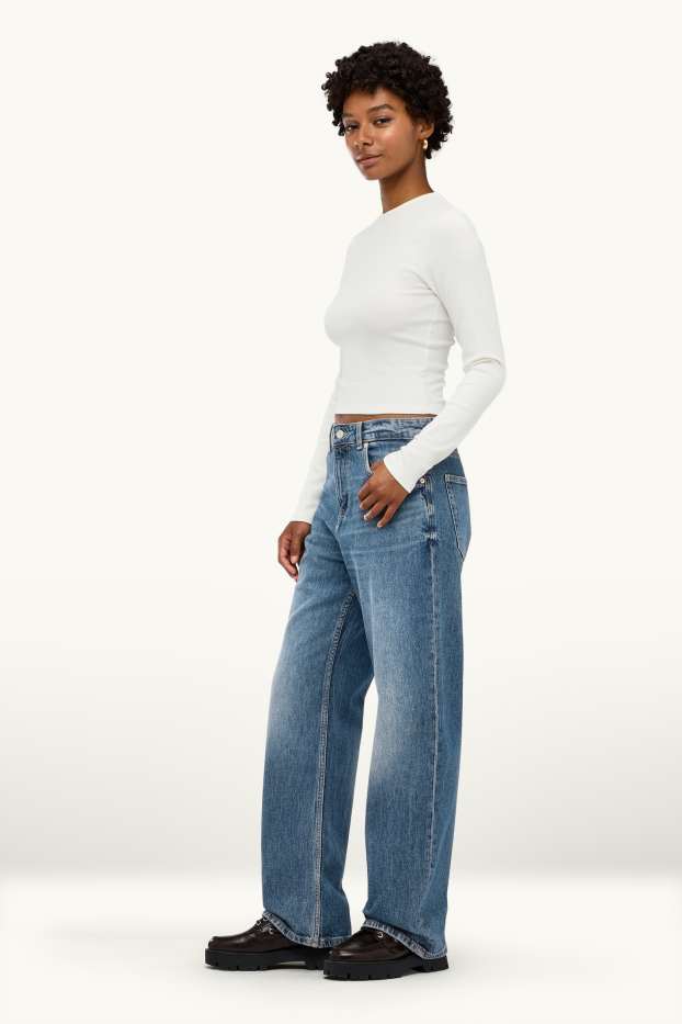 Donna - Baggy jeans - vita media - jeans blu