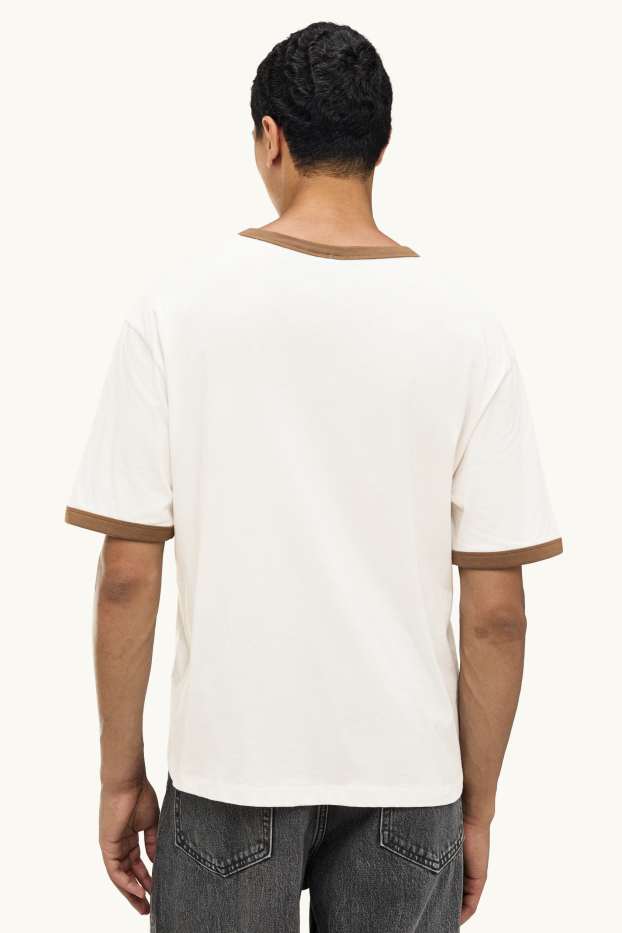 Herren - T-Shirt - Relaxed Fit - weiss