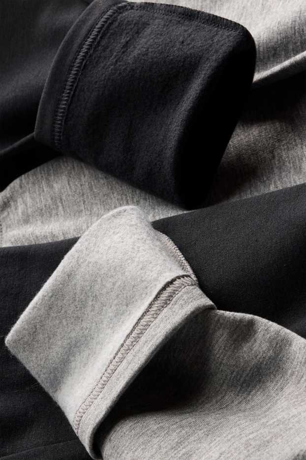Bambini - Confezione da 2 - calzamaglia intima termica - nero / grigio